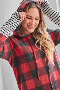 My Unusual Tuesday Hoodie: RED/BLACK