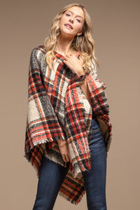 Cozy night tunic in red & black buffalo plaid * on sale *