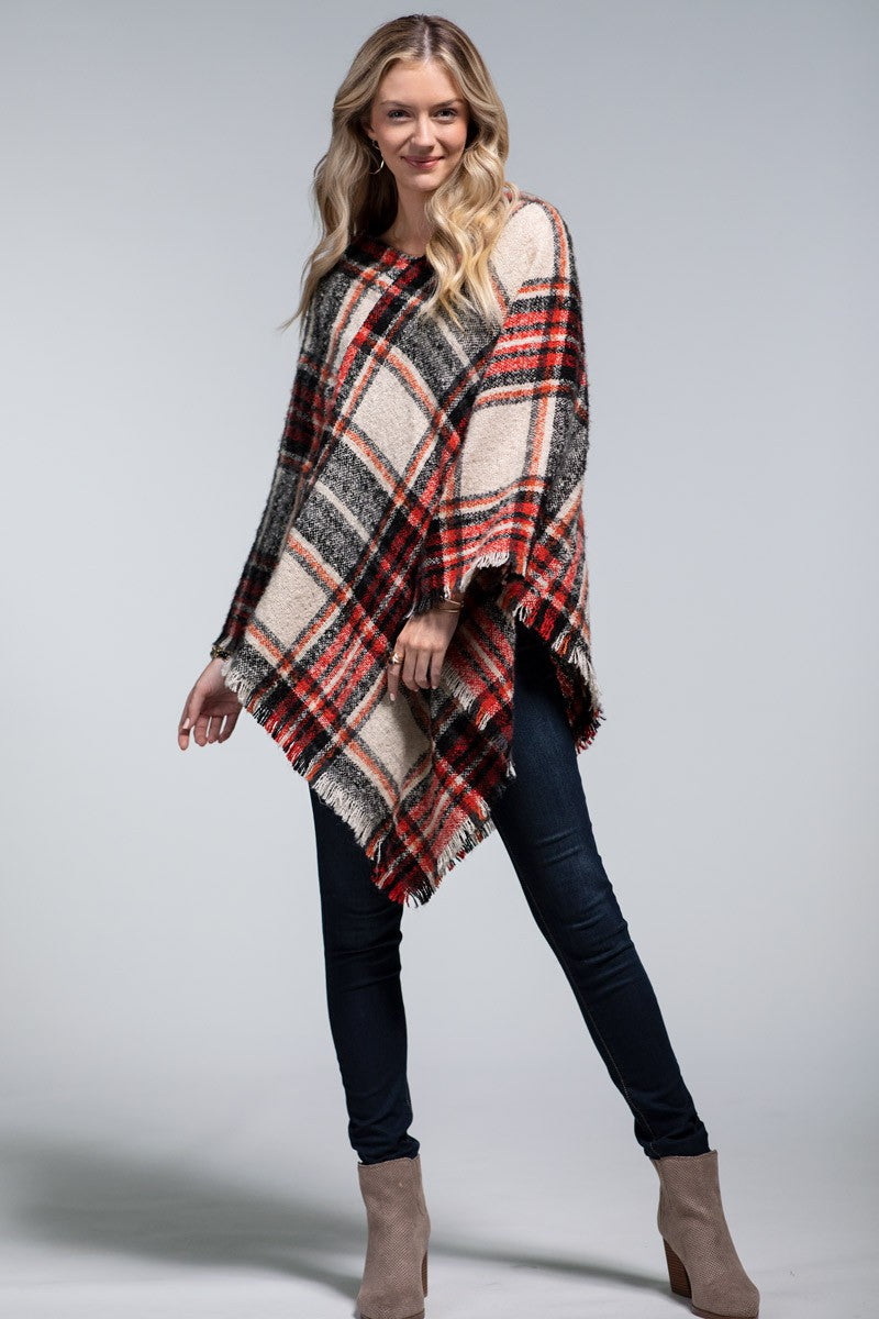 Cozy night tunic in red & black buffalo plaid * on sale *