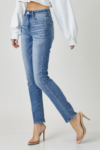 Mid Rise Relaxed Skinny Jeans by Risen