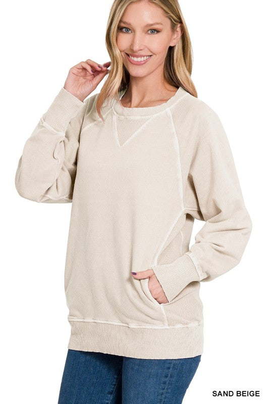 Lake Nights Long Sleeve Sweater in Cream