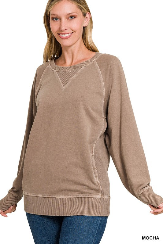 Lake Nights Long Sleeve Sweater in mocha S-3XL