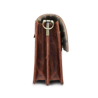 Rustic Leather Women's Crossbody Bag - Cherry