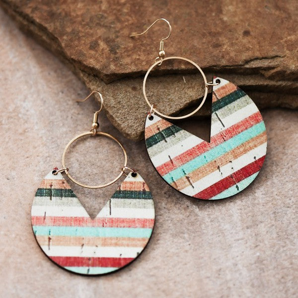 Painted Wooden Earring Set