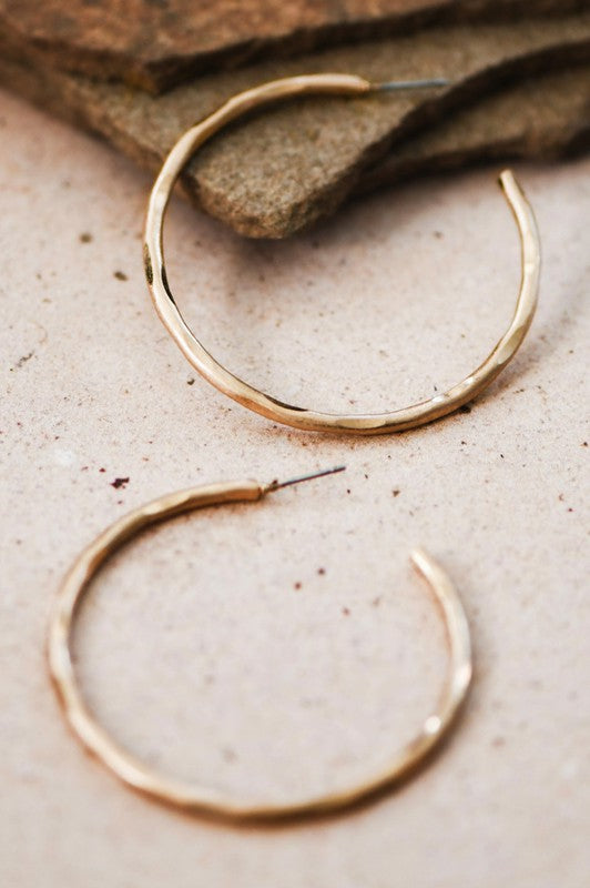 Rose Gold Hoop Earring