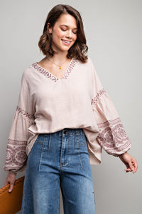 Sun Ray Embroidered blouse * on sale