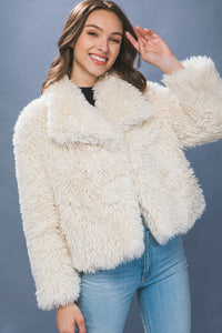 Faux Fur Jacket with pockets