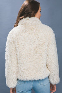 Faux Fur Jacket with pockets