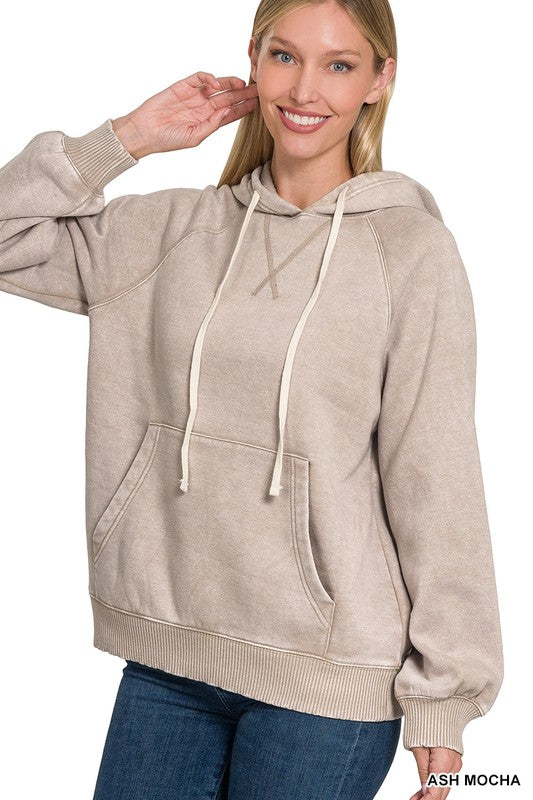 Mocha Long Sleeve Sweater Hoodie