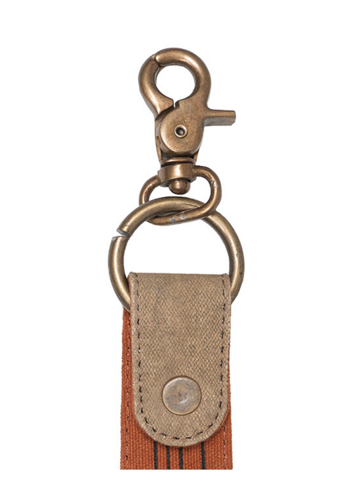 Live Love Wander Up-Cycled Canvas Key Fob,