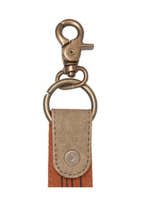 Live Love Wander Up-Cycled Canvas Key Fob,
