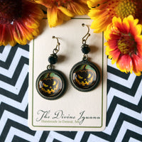 Black Jack O Lantern Earrings