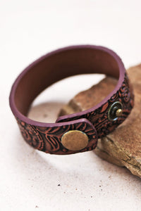 Embossed Leather bracelet