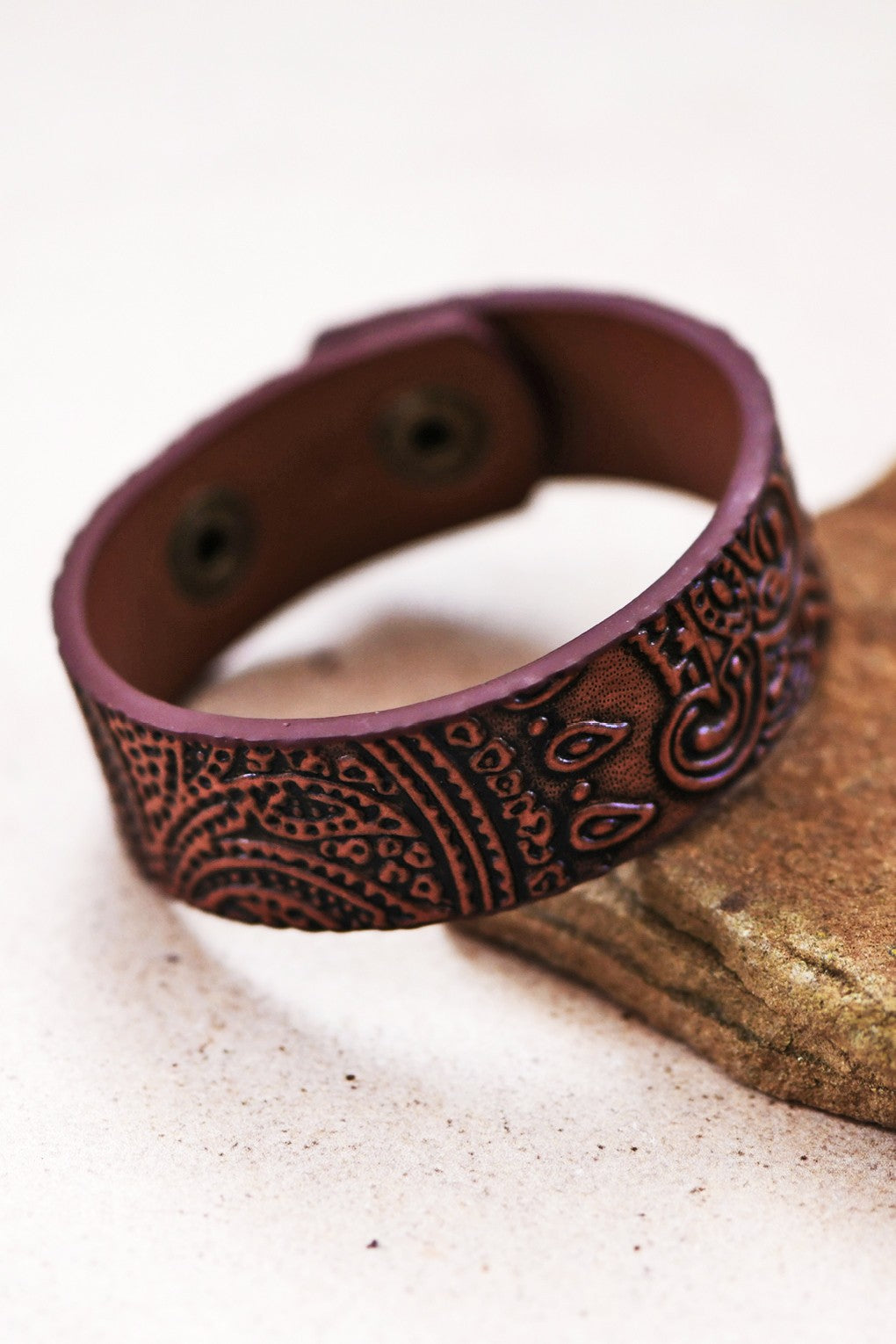 Embossed Leather bracelet
