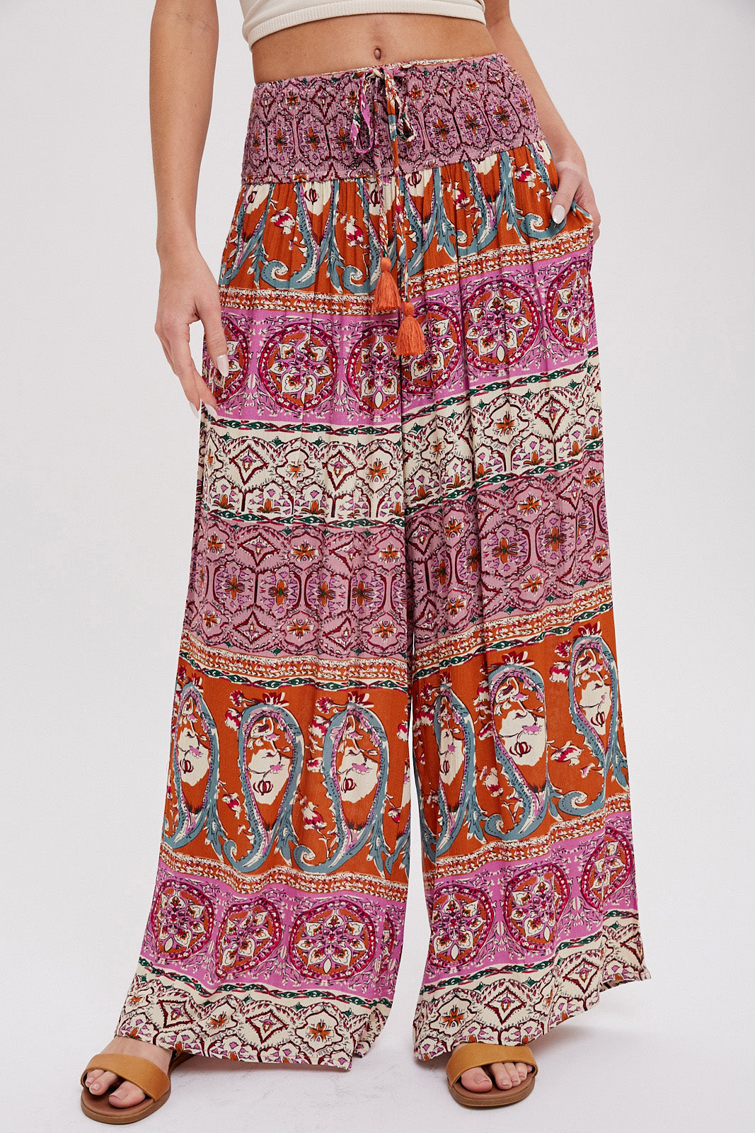 Boho Wide Leg Pants