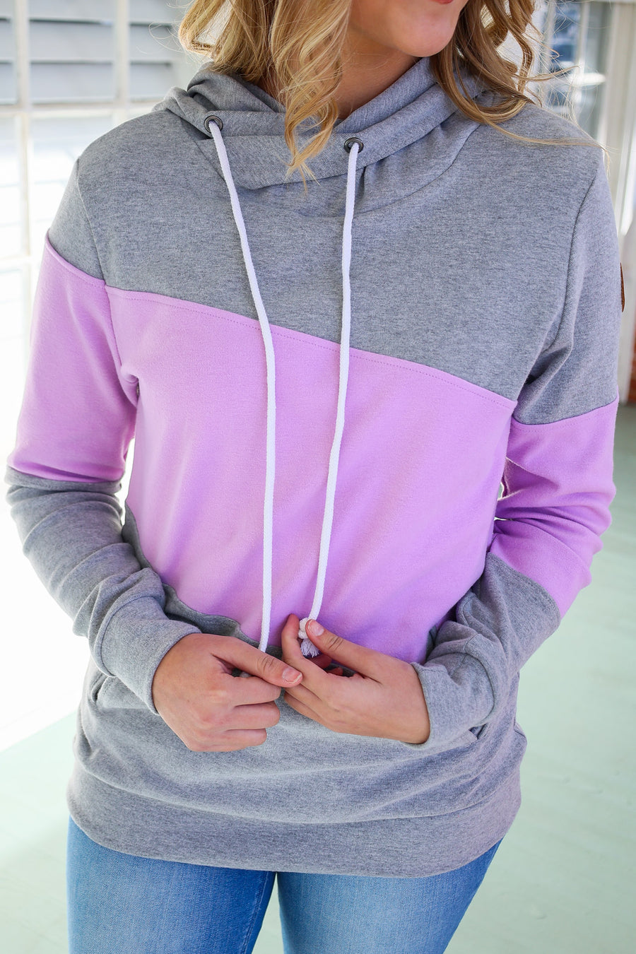 Lavender Fields Pull Over Long Sleeve Hoodie Sweater Sm - 3XL * on sale