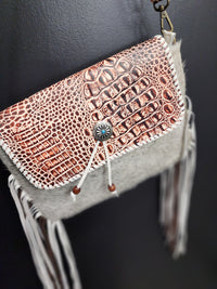 Daydream Cross-body Purse with leather tassels