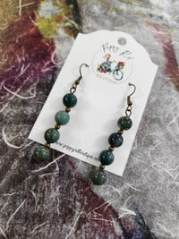 Agate earring set