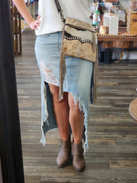 Coastal Cowgirl Denim Maxi Skirt