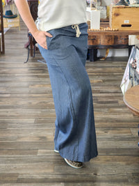 Pin Stripe Wide Leg Pants