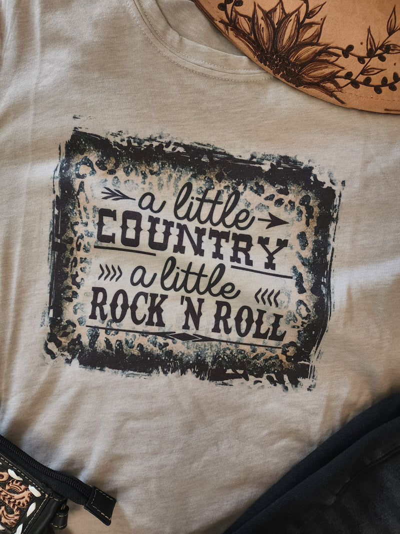 A Little Country A Little Rock and Roll Graphic T-Shirt