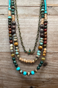 Boho Tori Layered Strand necklace