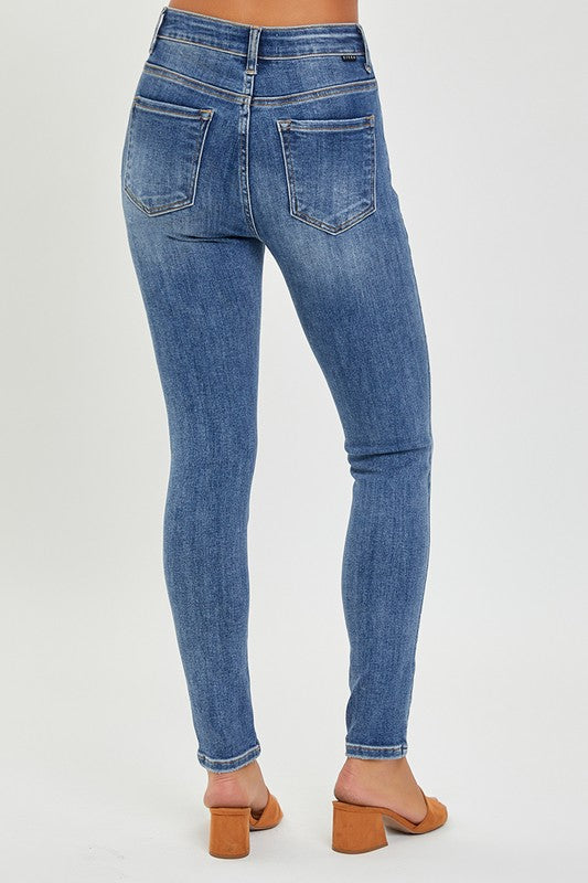 Mid Rise Ankle Skinny Jeans by Risen