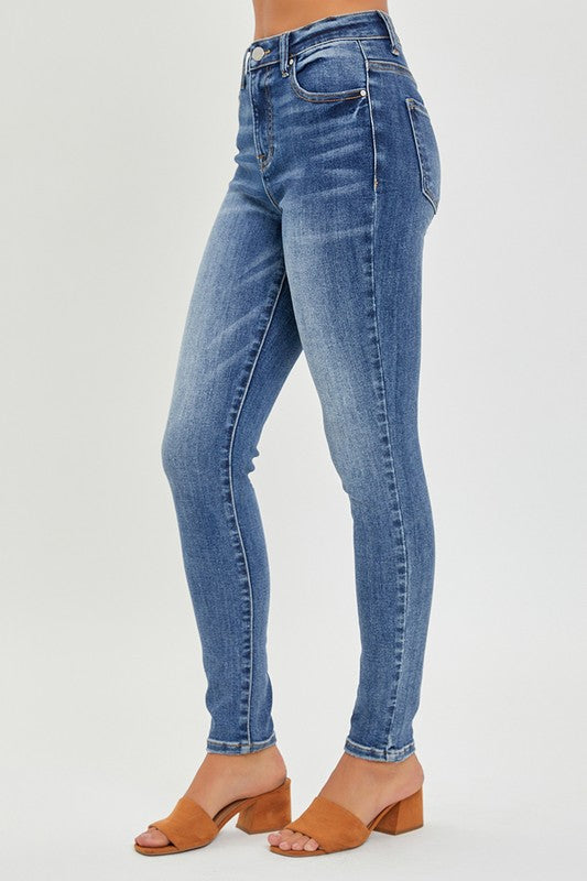 Mid Rise Ankle Skinny Jeans by Risen