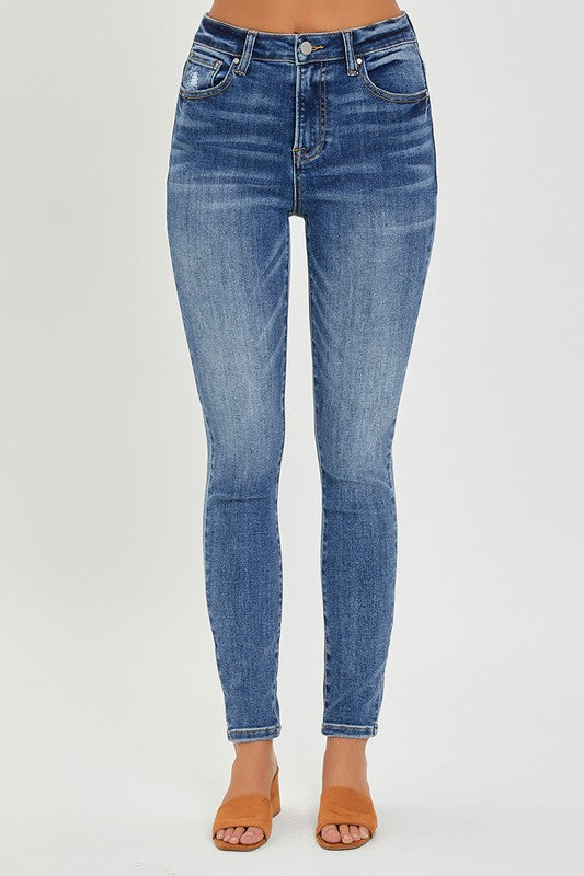 Mid Rise Ankle Skinny Jeans by Risen