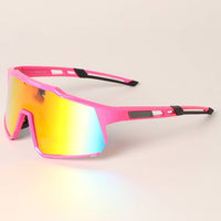 Solid Color Frame Tinted Lenses Sport Sunglasses