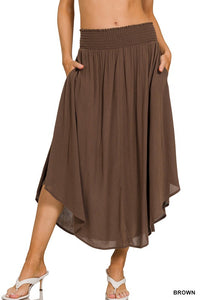 Chocolate Gauze Maxi Skirt * on sale