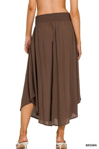 Chocolate Gauze Maxi Skirt