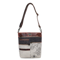 Canvas & Leather Women's Crossbody Purse