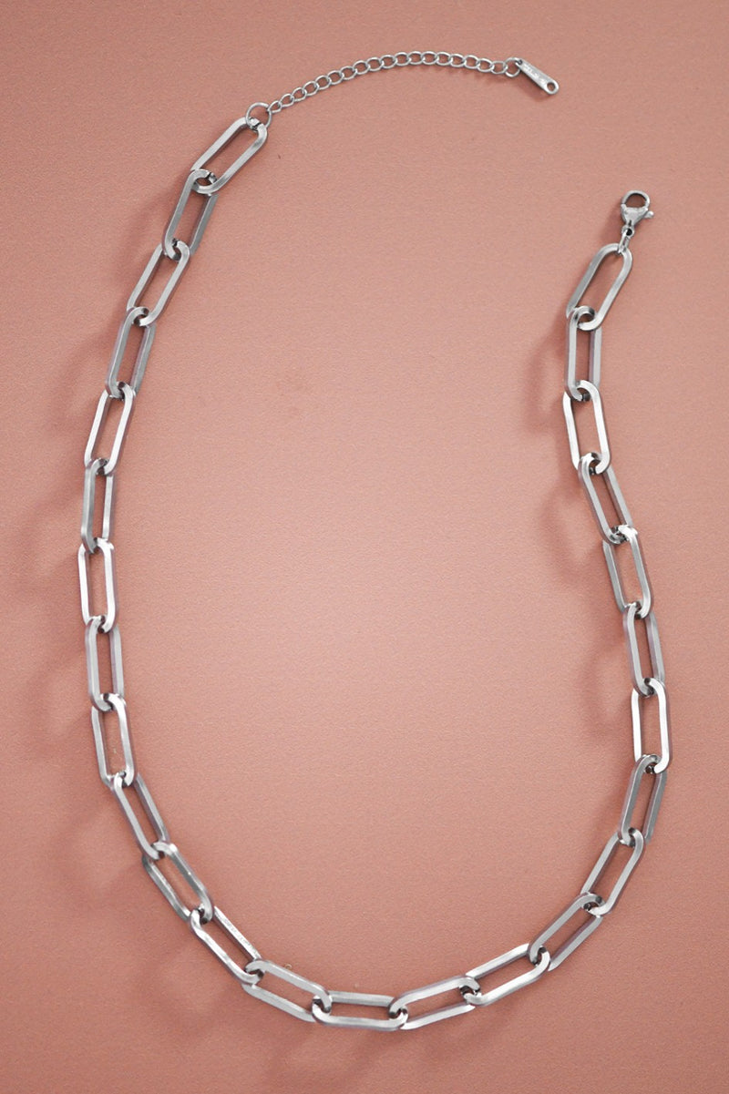Stainless steel chain link necklace