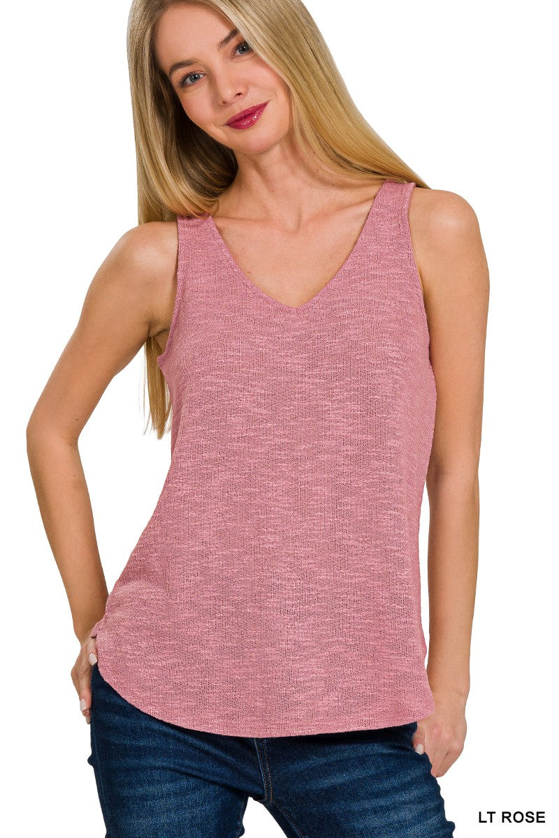 Festival Knit Tank in Mauve * on sale