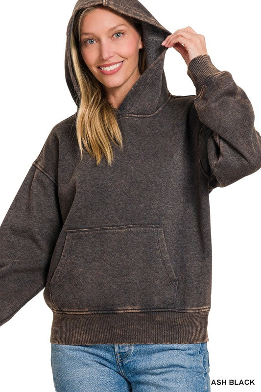 Black Long Sleeve Sweater Hoodie