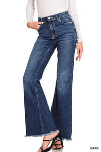 Missie Fray Flare Jeans