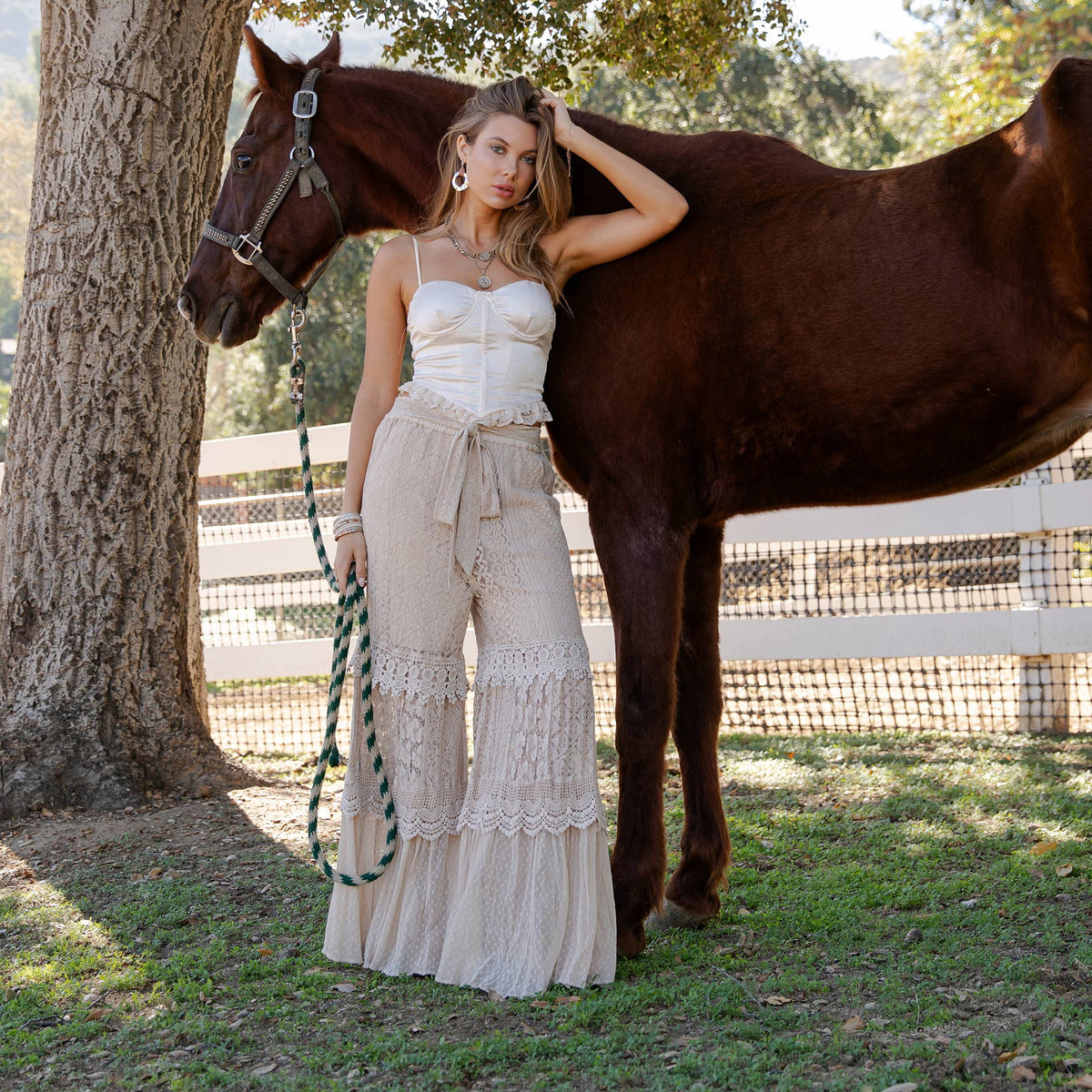 ** PRE-ORDER ARRIVES JULY 20TH** Desert Dream Cloud Pants Tiered Lace