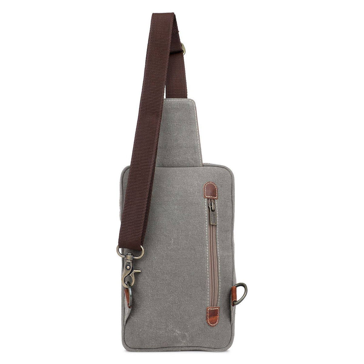 Canvas & Leather Women's Sling Bag Purse