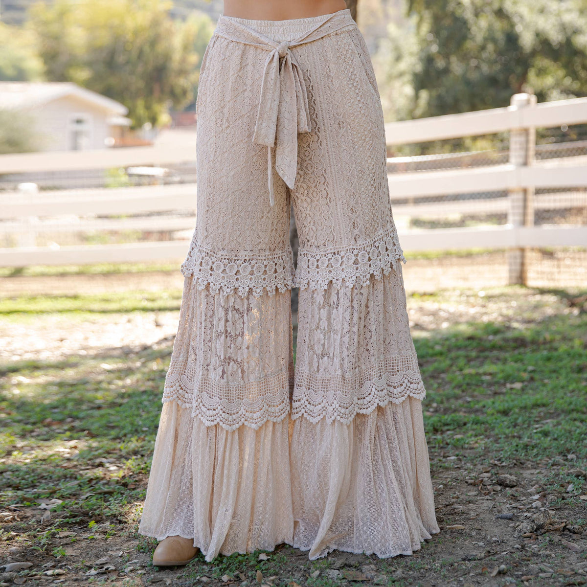 ** PRE-ORDER ARRIVES JULY 20TH** Desert Dream Cloud Pants Tiered Lace