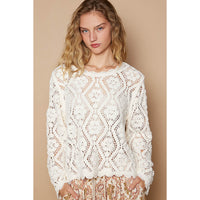 Lucy Long Sleeve Loose Knit Blouse