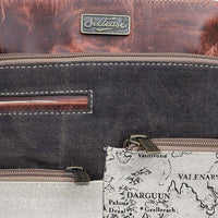 Canvas & Leather Women's Crossbody Purse