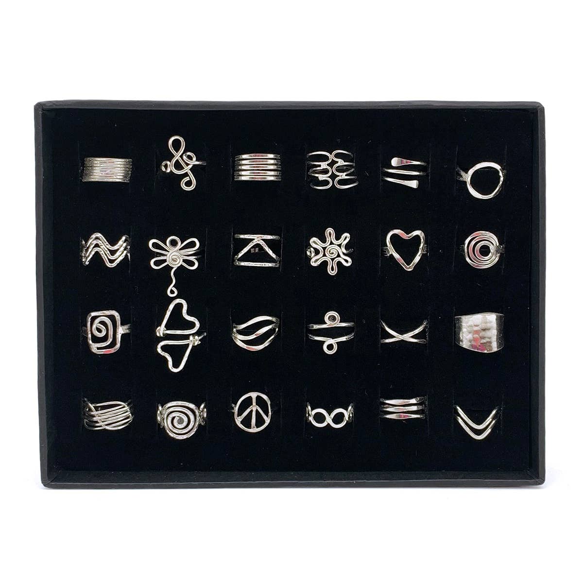 Silver Adjustable Rings