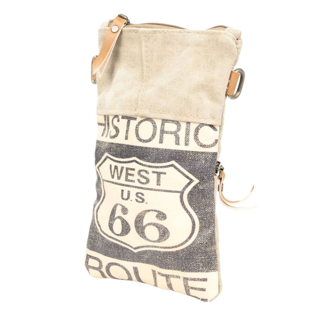 West US 99 Passport Canvas Bag With Adjustable Strap