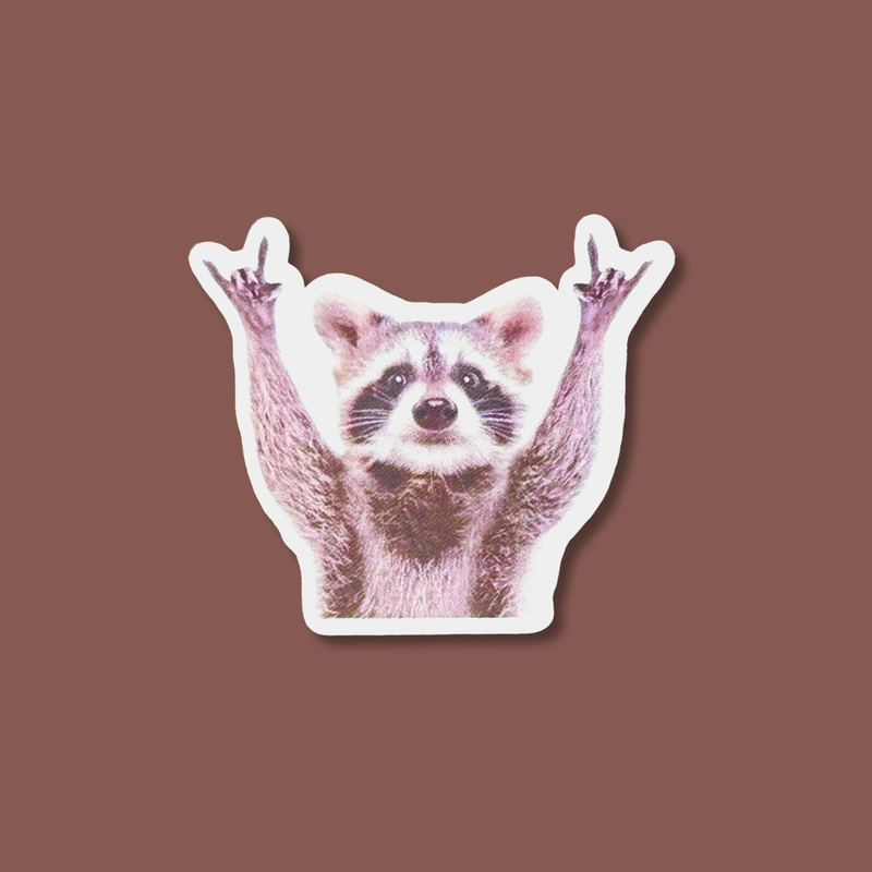 ROCKIN' RACCOON Sticker