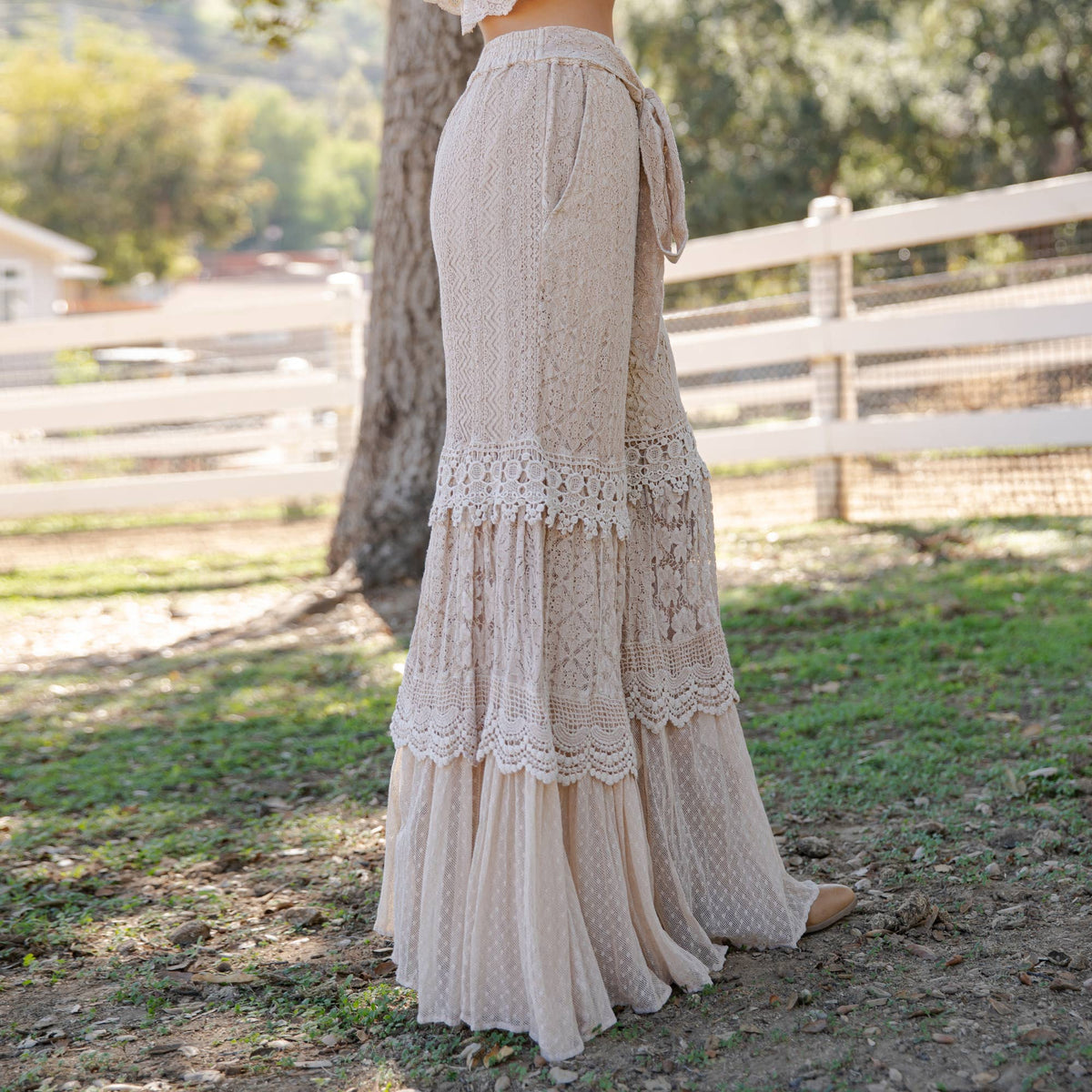 ** PRE-ORDER ARRIVES JULY 20TH** Desert Dream Cloud Pants Tiered Lace