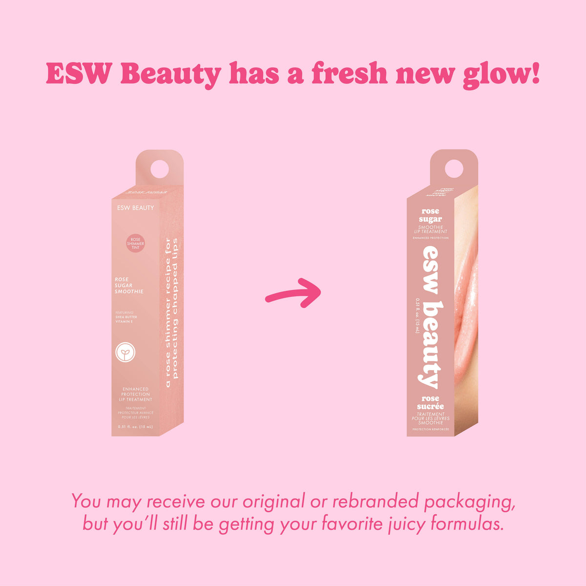Rose Sugar Enhanced Protection Smoothie Lip Treatment