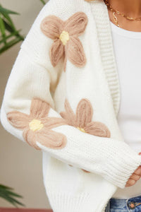 COZY CASUAL BOHO EVERYDAY  SWEATER CARDIGAN: IVORY MOCHA