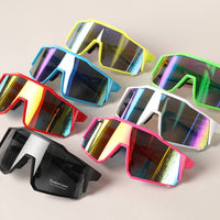 Solid Color Frame Tinted Lenses Sport Sunglasses