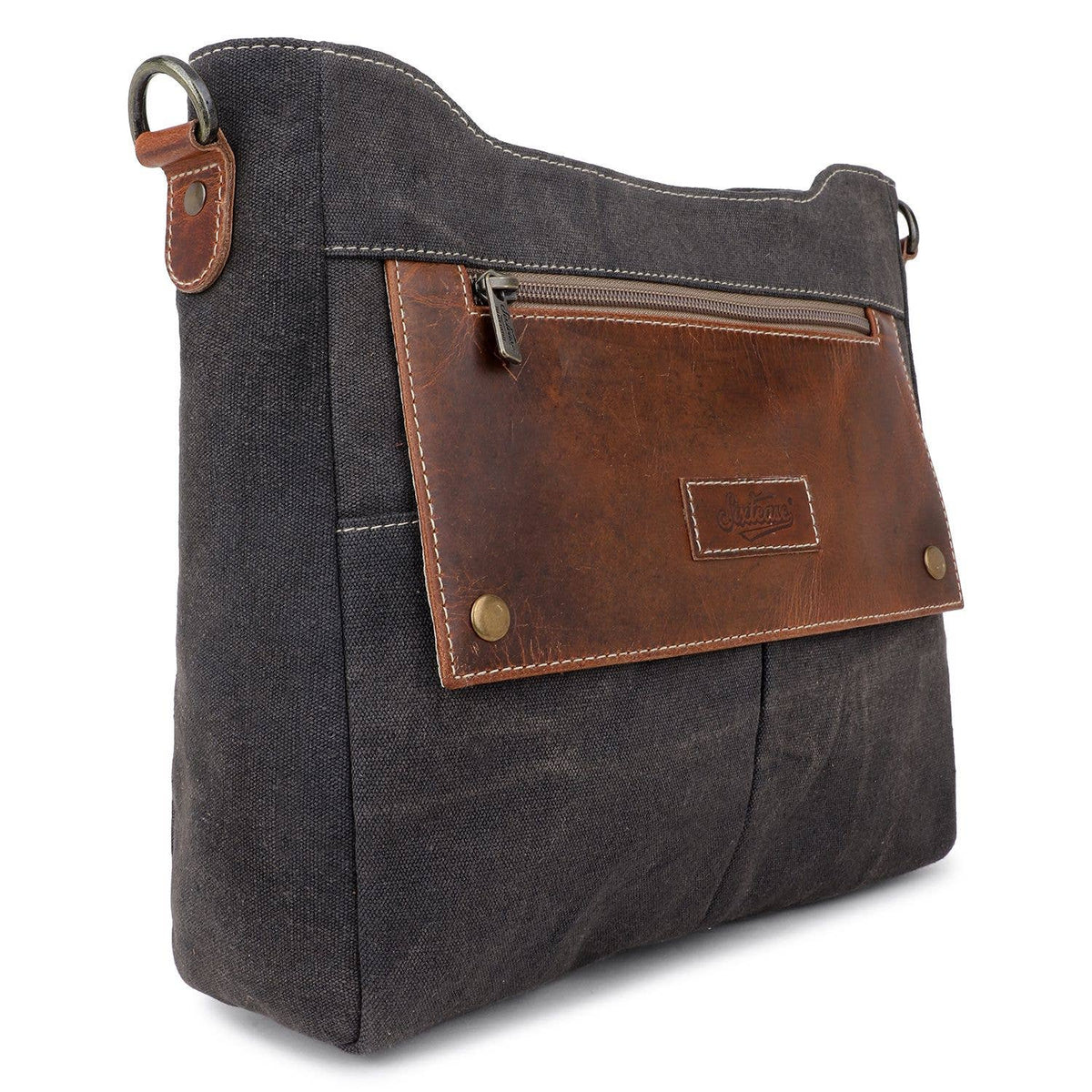 Canvas & Leather Women's Crossbody Bag